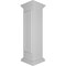 Ekena Millwork 12"W x 48"H Straight Newel Post with Panel, Peaked Capital & Base Trim (Installation kit included) NWL12X48SPP0B0 - alternate 6